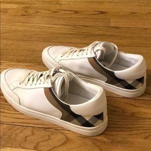White Burberry sneakers. Men’s size 11
